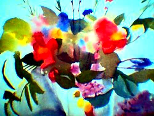 watercolours of flowers